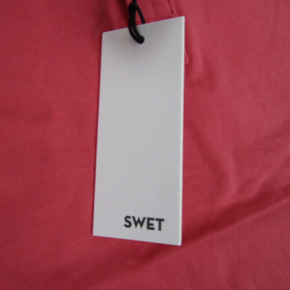Swet Tailor Polo Shirt Mens Large Red‎ Short Sleeve Cotton Spandex Casual Top - Picture 4 of 8